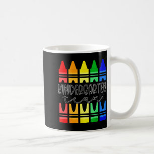 Mug T-shirt d'équipe de maternelle crayon coloré pour
