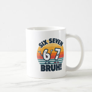 Mug T-shirt drôle avec les numéros 6 et 7 Mème 67 Six