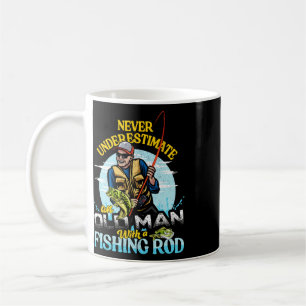 Mug T-shirt drôle d'anniversaire de pêche Byss - Vieil