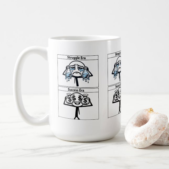 Mug T-Shirt drôle de conception sur la différence de l (Avec donut)