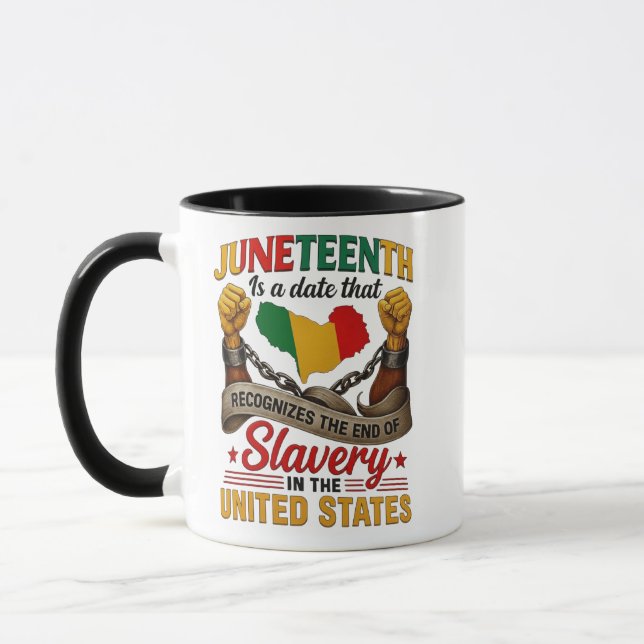 Mug T-Shirt drôle de Juneteenth Blissboy , junete (Gauche)