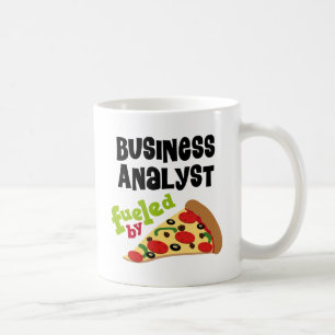 Mug T-shirt (drôle) de pizza d'analyste d'affaires