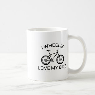 Mug T-shirt drôle de route, VTT J'adore la roue libre
