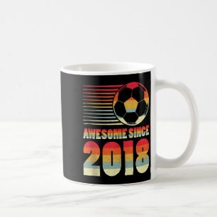 Mug T-shirt drôle depuis 2018 Foot 8ème Anniversaire