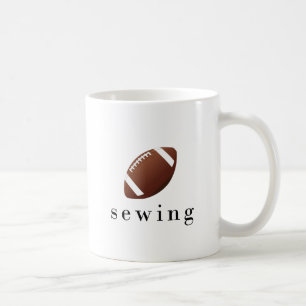 Mug T-shirt drôle et hilarant de football de couture