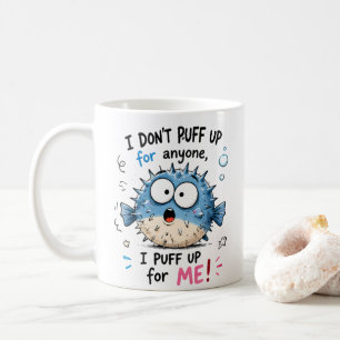 Mug T-shirt drôle pour enfants au poisson-globe Je m