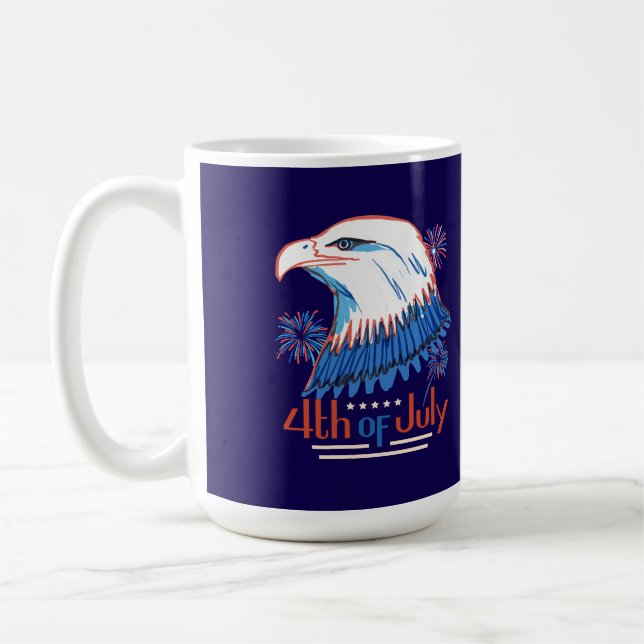 Mug T-Shirt du 4 juillet (Gauche)