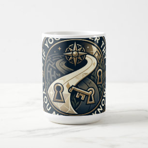 Mug T-Shirt Essayez de Savoir: Design Vintage Badge Do
