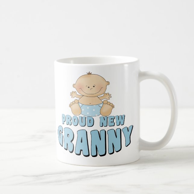 Mug T-shirt fière nouvelle grand-mère (Droite)