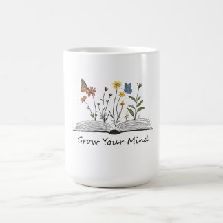 Mug T-Shirt Fleur de Livre pour Développer Votre Espri