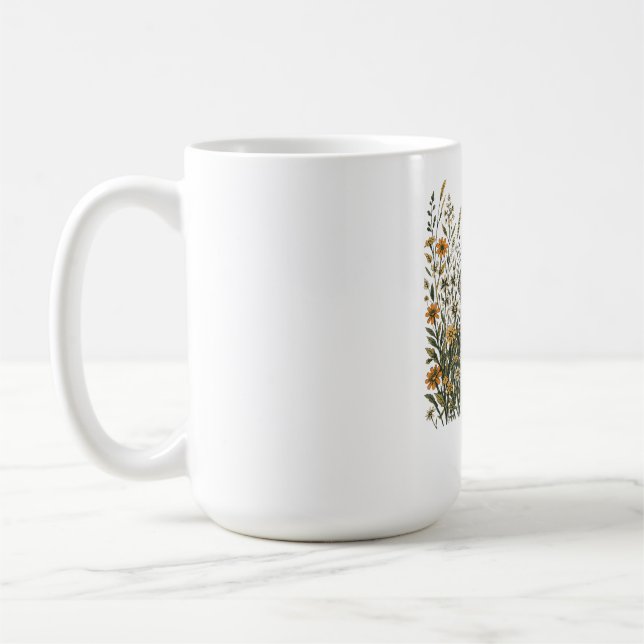 Mug T-Shirt Fleur de Raton Laveur de la Forêt (Gauche)
