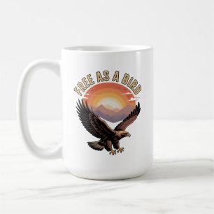 Mug T-shirt Free as a Bird pour hommes pour temps chau