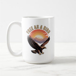 Mug T-shirt Free as a Bird pour hommes pour temps chau