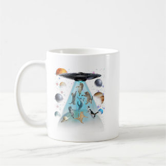 Mug T-Shirt Galaxie Chat Nageant | Chats Astronautes M
