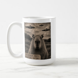 Mug T-shirt graphique drôle de capybara Alien preuve d