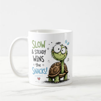 Mug T-shirt graphique drôle de tortue amatrice de snac