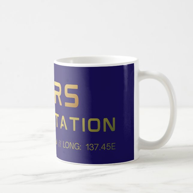 Mug T-shirt graphique Future Mars Space Station avec s (Droite)