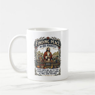 Mug T-shirt graphique Jésus Marché fermier Nourriture