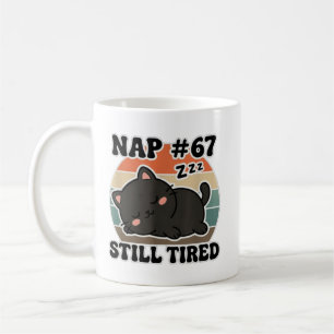 Mug T-shirt graphique Kawaii Anime Cat NAP 67 Citation