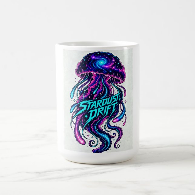 Mug T-Shirt Graphique Méduse Cosmique Stardust Drift p (Centre)