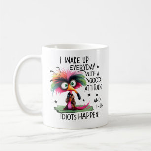 Mug T-shirt graphique oiseau avec attitude drôle