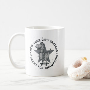 Mug T-shirt graphique rétro vintage pour skateurs de N