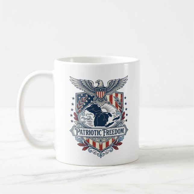 Mug T-shirt graphique vectoriel de fierté des Grands L (Gauche)