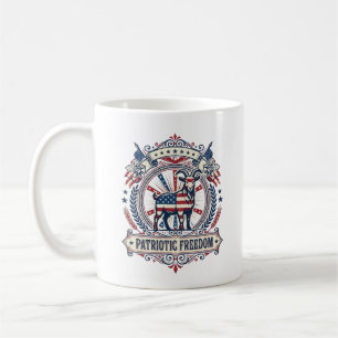 Mug T-shirt graphique vectoriel de la ferme de chèvres