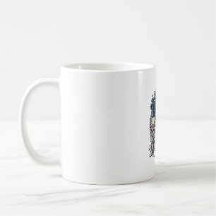 Mug T-shirt graphique vectoriel de teckel patriotique_
