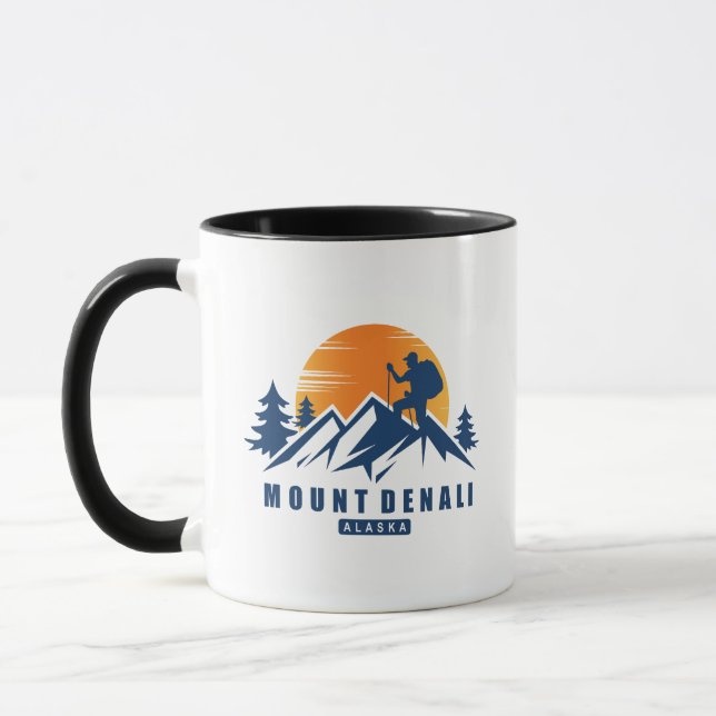 Mug T-shirt Hike du Mont Denali (Gauche)