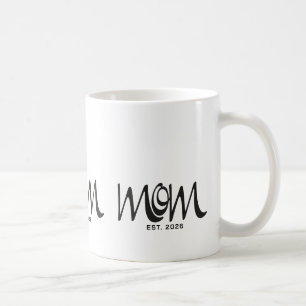 Mug T-shirt Maman Script Noir Établie