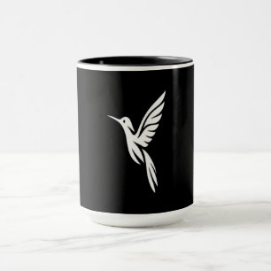 Mug T-shirt minimaliste pour observateur de colibris s