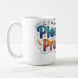 Mug T-shirt motivationnel pour le progrès pionnier