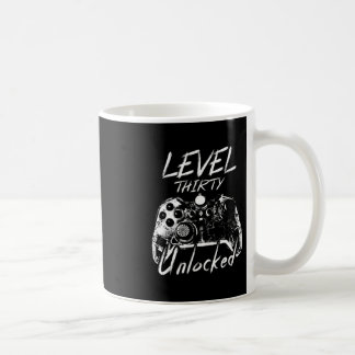 Mug T-shirt Niveau 30 Débloqué Cadeau de 30 Ans Gamer