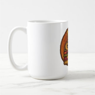 Mug T-shirt noir graphique Grumpy Burger Crown