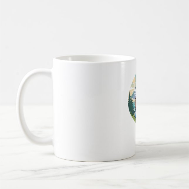 Mug T-shirt oversized drôle de paresseux randonnée (Gauche)