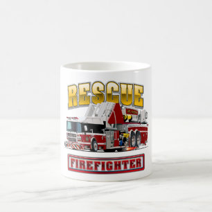Mug T-Shirt pour camion de pompier à dessin