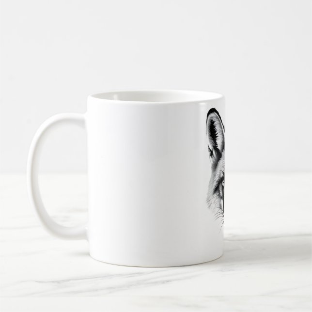 Mug T-shirt réaliste Red Fox Head (Gauche)