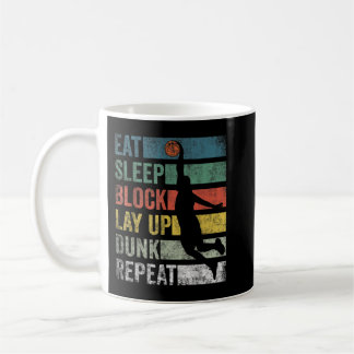 Mug T-shirt Répéter le basket-ball du sommeil