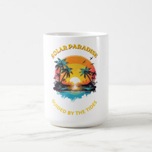 Mug T-Shirt Rétro Solar Paradise Guidé par les Marées