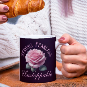 Mug T-shirt rose rose et sans peur