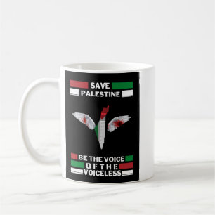 Mug T-shirt Save Palestine With Palestine Map Gaza T