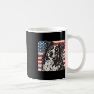 Mug T-shirt Shetland Sheepdog Chien Patriote Américain