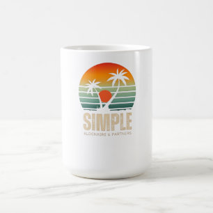 Mug T-shirt Simple Coucher de soleil - Conception de v