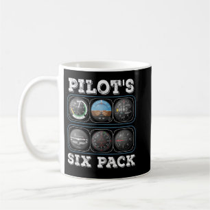 Mug T-shirt six pack du pilote   Instruments de vol Av