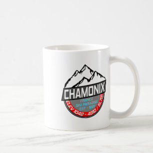 Mug T Shirt Ski Chamonix Mont Blanc France Ski Para