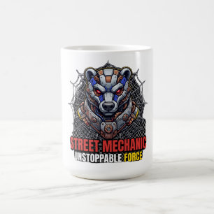 Mug T-shirt Street Mechanic Unstoppable Force Bear
