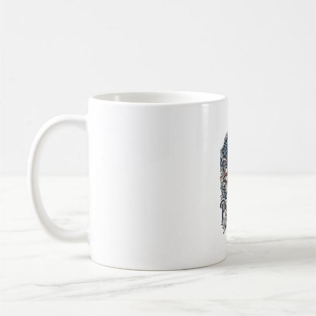 Mug T-shirt vectoriel graphique du berger allemand pat (Gauche)