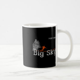 Mug T Shirt Vintage Ski de Style Années 80 Big Sky Mon