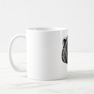 Mug T-shirt Wombat Lover - noir et blanc Réaliste D